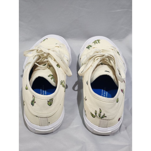 Adidas‎ Matchcourt Cactus Embroidered Skate Shoes Cream White Mens 10.5 - Picture 5 of 9